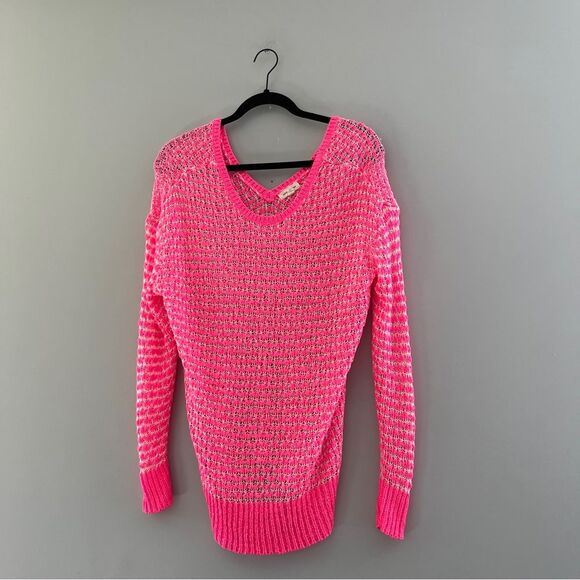 Silence + Noise Neon Pink Pullover Sweater Size XS - Picture 1 of 6